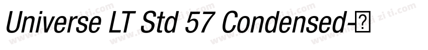 Universe LT Std 57 Condensed字体转换